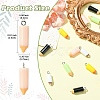 15Pcs 5 Colors Resin Pendants RESI-YW0004-88-3