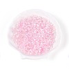 Transparent Spray Painted Glass Beads EGLA-N018-4mm-11-1