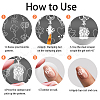 Stainless Steel DIY Nail Art Templates MRMJ-WH0092-274-7