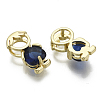 Brass Cubic Zirconia Pendants ZIRC-N039-036-NF-2