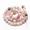 Natural Pink Opal Beads Strands G-R446-6mm-09-2