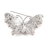 Butterfly Zinc Alloy Rhinestone Brooches for Backpack Clothes JEWB-S027-04A-2