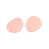Spray Painted Natural Freshwater Shell Teardrop Charms SHEL-K006-47B-2