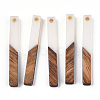 Opaque Resin & Walnut Wood Pendants RESI-TAC0021-43A-1
