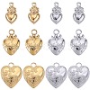 12Pcs 6 Styles Ion Plating(IP) 304 Stainless Steel Charms STAS-SC0008-82-1