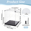 Transparent Acrylic Minifigures Display Case ODIS-WH0043-92B-2