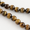 Natural Tiger Eye Round Bead Strands G-R200-8mm-1