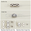 20Pcs 4 Style 304 Stainless Steel Findings FIND-GA0001-72-5