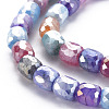 Opaque Baking Paint Glass Beads Strands EGLA-N006-008-B01-3