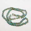 Electroplate Glass Beads EGLA-D028-07-2