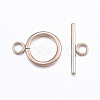 Ion Plating(IP) 304 Stainless Steel Toggle Clasps X-STAS-E127-01RG-2