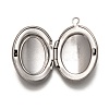 Non-Tarnish 316 Stainless Steel Locket Pendants X-STAS-O135-05P-3