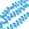 Crystal Glass Beads Strands GLAA-D033-22-1