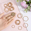 40Pcs 4 Styles Zinc Alloy Linking Rings FIND-SP0002-79G-3