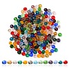 Faceted Rondelle Transparent Glass Beads GLAA-YW0001-84A-1