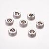 Brass Cubic Zirconia Beads ZIRC-F001-116P-1