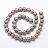 Electroplate Non-magnetic Synthetic Hematite Beads Strands G-R363-8mm-03-2