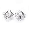 Non-Tarnish Multi-Petal 316 Surgical Stainless Steel Bead Caps STAS-G196-03P-2