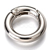 Zinc Alloy Spring Gate Rings PALLOY-C100-01P-01-1