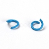 Baking Painted Metal Open Jump Rings FIND-TAC0001-24E-1