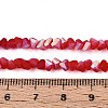 Frosted Transparent Glass Beads Strands GLAA-N054-4mm-06-4