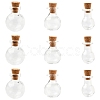12Pcs 3 Styles Glass Bottles AJEW-FS0001-20-1