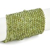 Natural Peridot Beads Strands G-F509-12-3mm-2