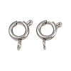 304 Stainless Steel Spring Ring Clasps STAS-B095-05C-P-1