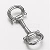 Tarnish Resistant 304 Stainless Steel Clasps STAS-D166-102P-2