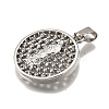 304 Stainless Steel Pendants STAS-B086-09H-P-2