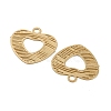 Brass Etched Metal Embellishments Pendants KKC-D001-04KCG-2