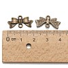 Bowknot Alloy Links connectors X-EA11930Y-AB-2