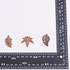 16Pcs 8 Style Autumn Theme Natural Walnut Wood Pendants WOOD-SZ0001-29-8