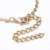 Brass Charm Bracelets BJEW-JB04322-02-4