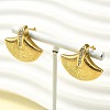304 Stainless Steel Micro Pave Clear Cubic Zirconia Stud Earrings For Women EJEW-B112-02G-02-1