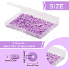 2 Strands Flat Round Handmade Polymer Clay Beads CLAY-SC0001-54C-2