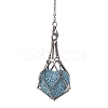 Tarnish Resistant 201 Stainless Steel Pouch Dowsing Pendulums PALLOY-JF02505-03-3