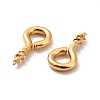 304 Stainless Steel Screw Eye Pin Peg Bails X-STAS-E044-07G-01-4