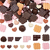 100Pcs 7 Styles Resin Decoden Decoden Cabochons CRES-SP0001-26-1