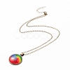 Rainbow Pride Necklace NJEW-F290-01C-2