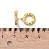 925 Sterling Silver Micro Pave Cubic Zirconia Twister Clasps STER-K176-16G-3