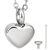 Stainless Steel Urn Ashes Necklace NJEW-CN0001-03P-1