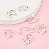 Iron Clip-on Earring Findingsfor Non-Pierced Ears X-EC141-S-5