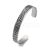 304 Stainless Steel Cuff Bangles BJEW-P307-02A-P-1