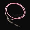 Waxed Cotton Cord Necklace Making MAK-S032-1.5mm-102-1