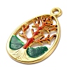 304 Stainless Steel Enamel Pendants STAS-S163-34G-01-2