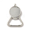 Alloy Pendant Cabochons Settings FIND-I018-01P-1