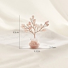Natural Rose Quartz Chips Tree Decorations PW-WG14985-01-1
