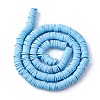 Handmade Polymer Clay Beads Strands CLAY-R089-6mm-Q101-4