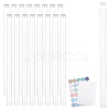 20Pcs Transparent Tube Plastic Bead Containers with Lid DIY-PH0023-40B-1